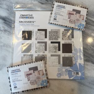 Creative Memories Archiver's Designer Paper & Variety Mat Pack x2 NEW Vintage